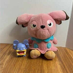 Detective Pikachu Snubbull Pokémon Plush With Sounds And Loudred Figure Bundle
